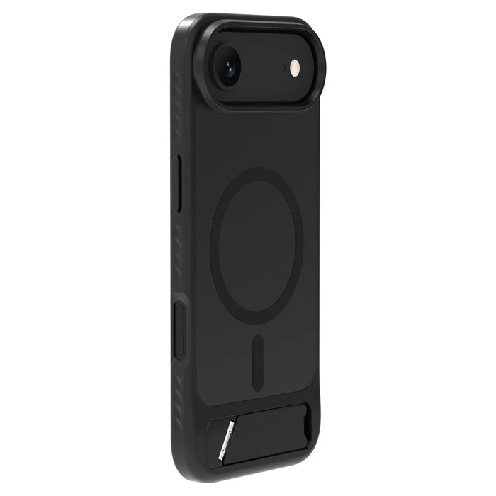 LEREACH Le-Chic Series for iPhone Air Case TPU + PC Kickstand Phone Cover Compatible with MagSafe - Black - 3