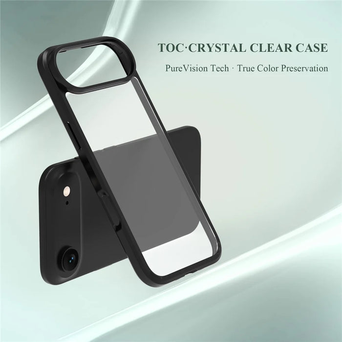 LEREACH TOC Series for iPhone Air Case TPU + Acrylic Phone Cover - Black - 7