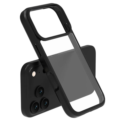 LEREACH TOC Series for iPhone 17 Pro Case TPU + Acrylic Phone Cover - Black - 1