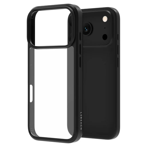 LEREACH TOC Series for iPhone 17 Pro Case TPU + Acrylic Phone Cover - Black - 2