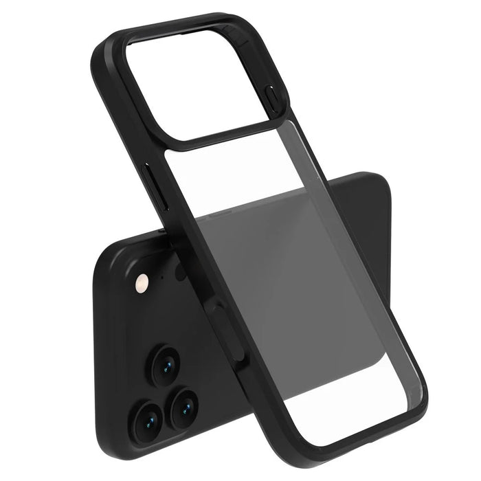 LEREACH TOC Series for iPhone 17 Pro Max Case TPU + Acrylic Phone Cover - Black - 1