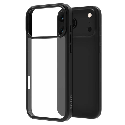 LEREACH TOC Series for iPhone 17 Pro Max Case TPU + Acrylic Phone Cover - Black - 2