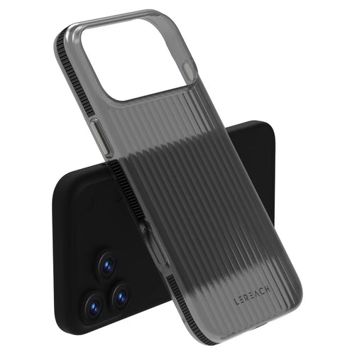 LEREACH TOC Series for iPhone 17 Pro Max Case Flowing Grid PC Phone Cover - Black - 1