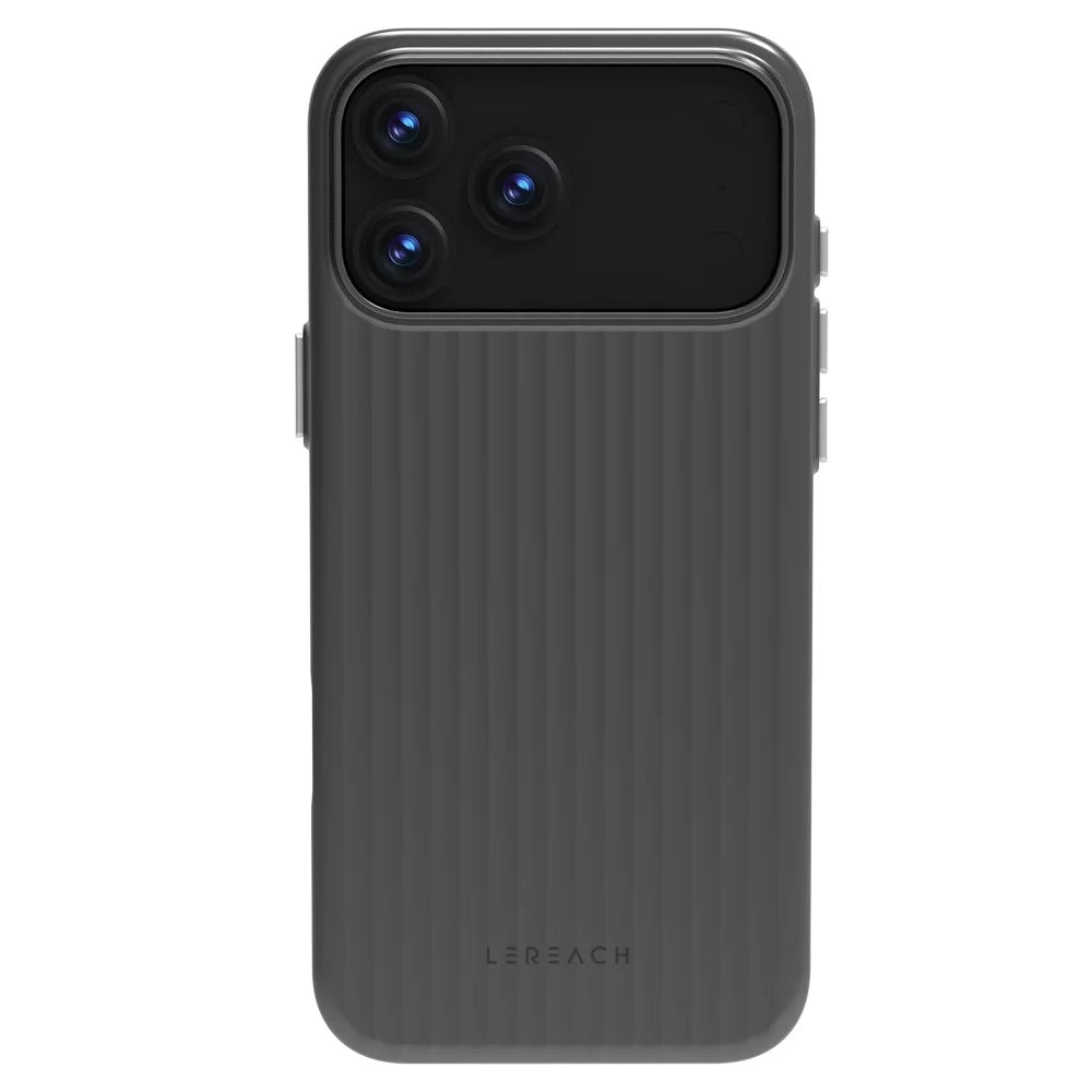 LEREACH TOC Series for iPhone 17 Pro Max Case Flowing Grid PC Phone Cover - Black - 2