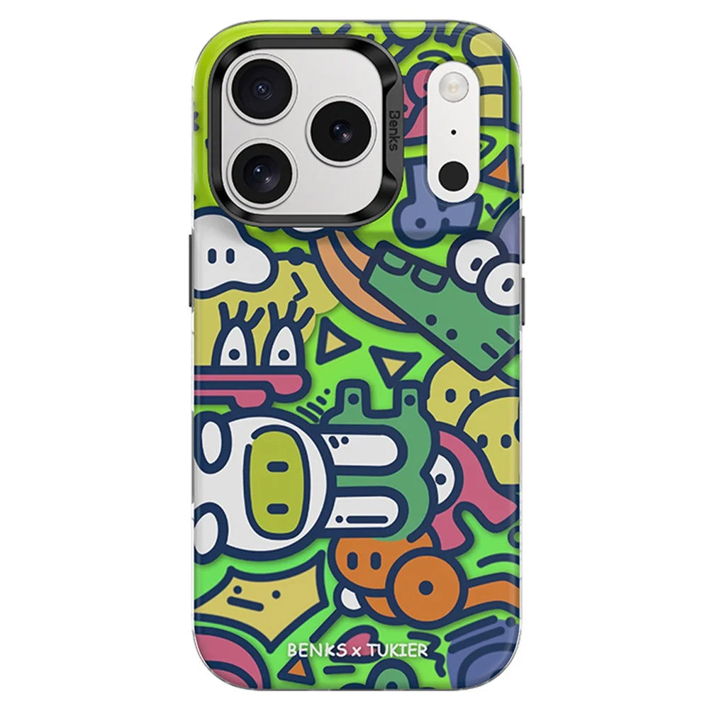 BENKS D1 for iPhone 17 Pro Magnetic Case Cartoon Pattern TPU TPE PC Phone Cover Compatible with MagSafe - Fantasy World - 2