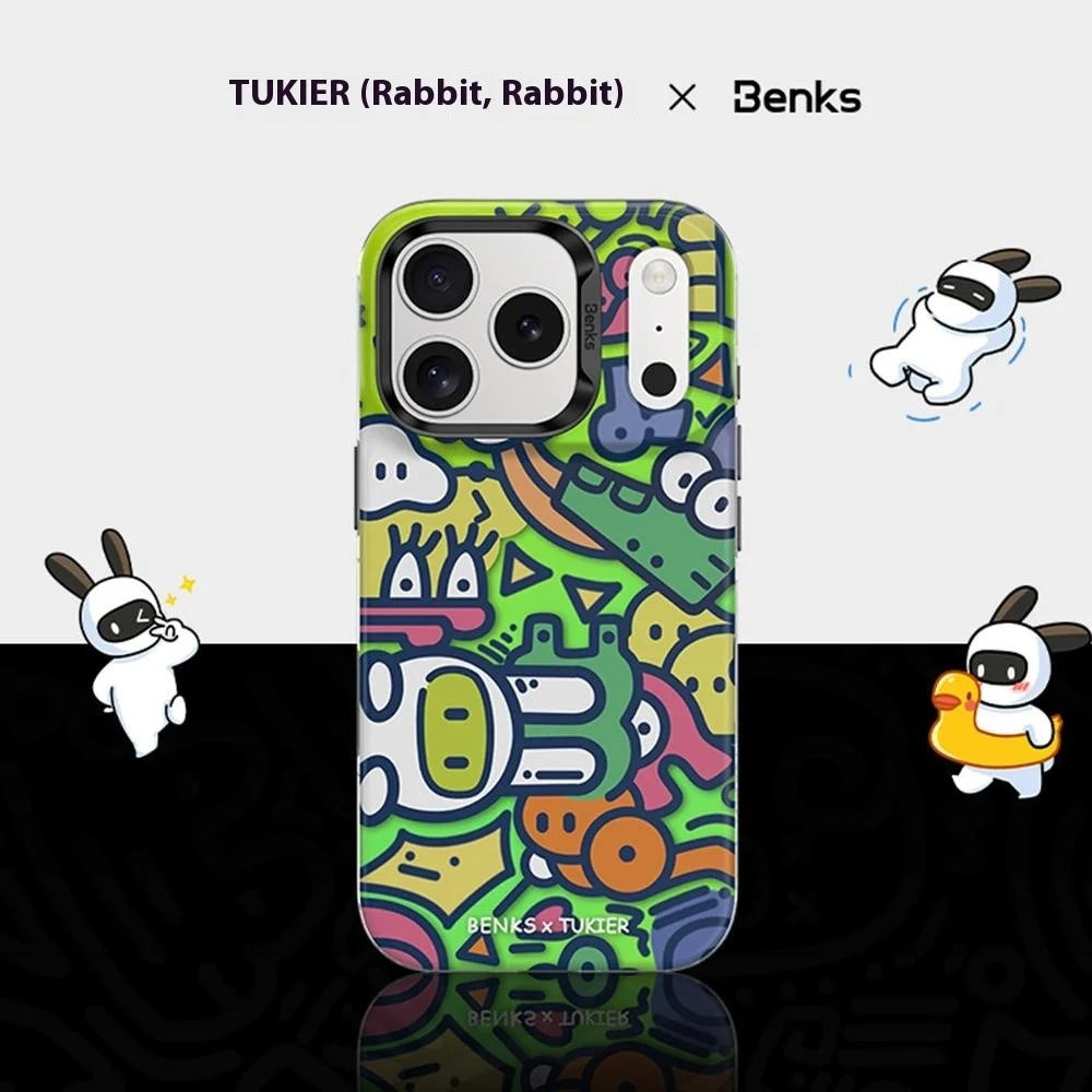 BENKS D1 for iPhone 17 Pro Magnetic Case Cartoon Pattern TPU TPE PC Phone Cover Compatible with MagSafe - Fantasy World - 4