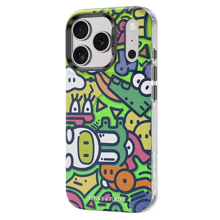 BENKS D1 for iPhone 17 Pro Max Magnetic Case Cartoon Pattern TPU TPE PC Phone Cover Compatible with MagSafe - Fantasy World - 1