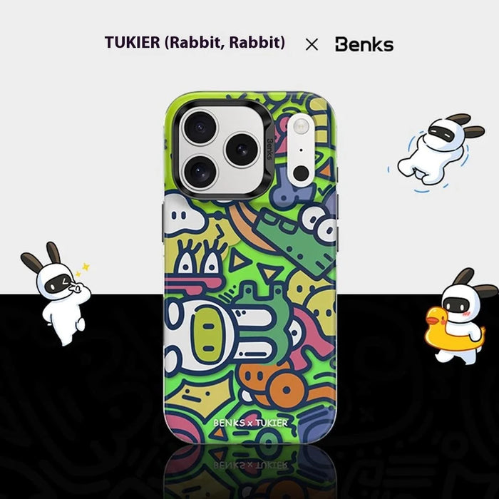 BENKS D1 for iPhone 17 Pro Max Magnetic Case Cartoon Pattern TPU TPE PC Phone Cover Compatible with MagSafe - Fantasy World - 4