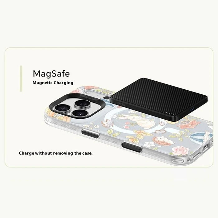 BENKS D1 for iPhone 17 Pro Magnetic Case Garden Series TPU TPE PC Phone Cover Compatible with MagSafe - Forest Legend - 3