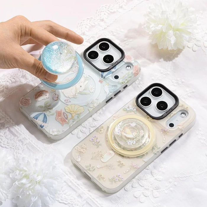 BENKS D1 for iPhone 17 Pro Magnetic Case Garden Series TPU TPE PC Phone Cover Compatible with MagSafe - Forest Legend - 5
