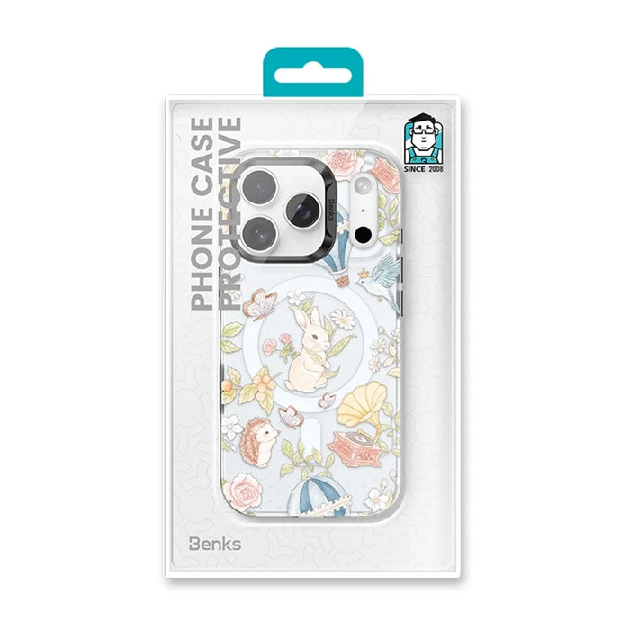 BENKS D1 for iPhone 17 Pro Magnetic Case Garden Series TPU TPE PC Phone Cover Compatible with MagSafe - Forest Legend - 7