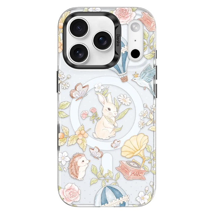 BENKS D1 for iPhone 17 Pro Max Magnetic Case Garden Series TPU TPE PC Phone Cover Compatible with MagSafe - Forest Legend - 1