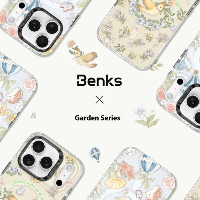 BENKS D1 for iPhone 17 Pro Max Magnetic Case Garden Series TPU TPE PC Phone Cover Compatible with MagSafe - Forest Legend - 6