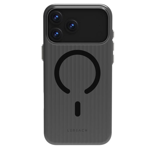 LEREACH TOC Series for iPhone 17 Pro Max Case Flowing Grid PC Phone Cover Compatible with MagSafe - Black - 2
