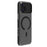 LEREACH TOC Series for iPhone 17 Pro Max Case Flowing Grid PC Phone Cover Compatible with MagSafe - Black - 3