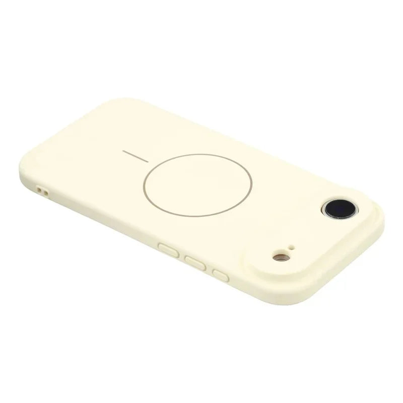 WANLONFENG For iPhone Air Case with 2pcs Screen Films  XQ1 Series TPU Liquid Silicone Precise Cutout Phone Cover Compatible with MagSafe - White - 4