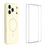 WANLONFENG For iPhone 17 Pro Max Case with 2pcs Screen Films  XQ1 Series TPU Liquid Silicone Precise Cutout Phone Cover Compatible with MagSafe - White - 1
