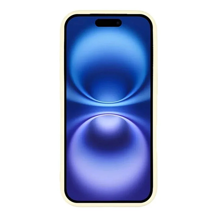 WANLONFENG For iPhone 17 Case with 2pcs Screen Films  XQ1 Series TPU Liquid Silicone Precise Cutout Phone Cover Compatible with MagSafe - White - 2