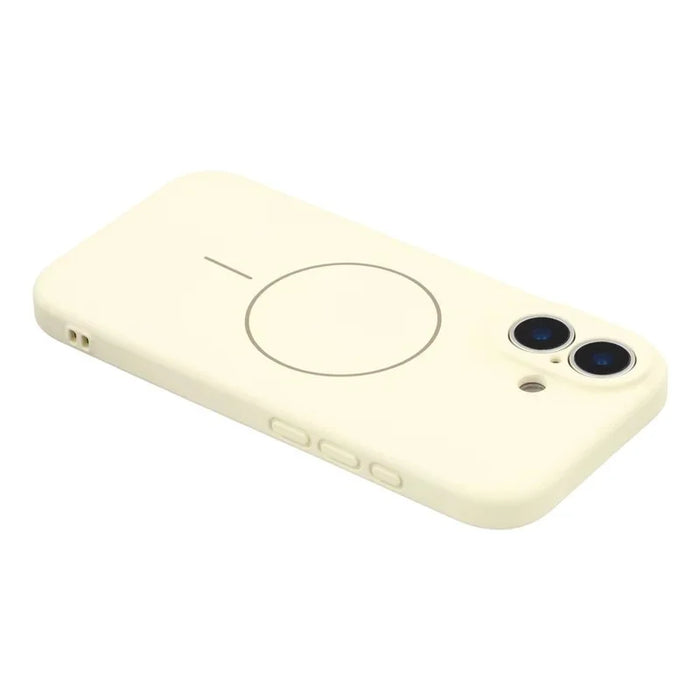 WANLONFENG For iPhone 17 Case with 2pcs Screen Films  XQ1 Series TPU Liquid Silicone Precise Cutout Phone Cover Compatible with MagSafe - White - 4