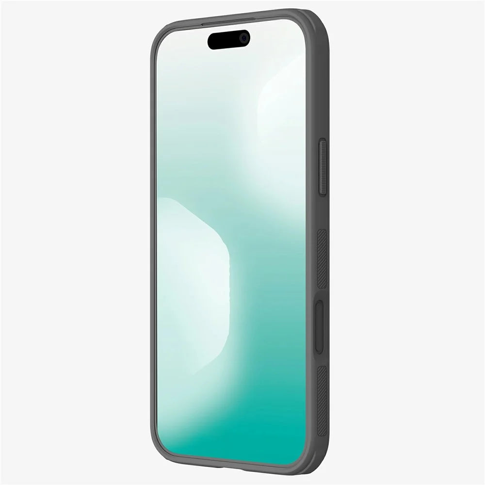 NILLKIN Super Frosted Shield Pro for iPhone 18 Pro Max / 17 Pro Max Magnetic Case Matte PC TPU Clear Black Phone Back Cover - Transparent Black - 2