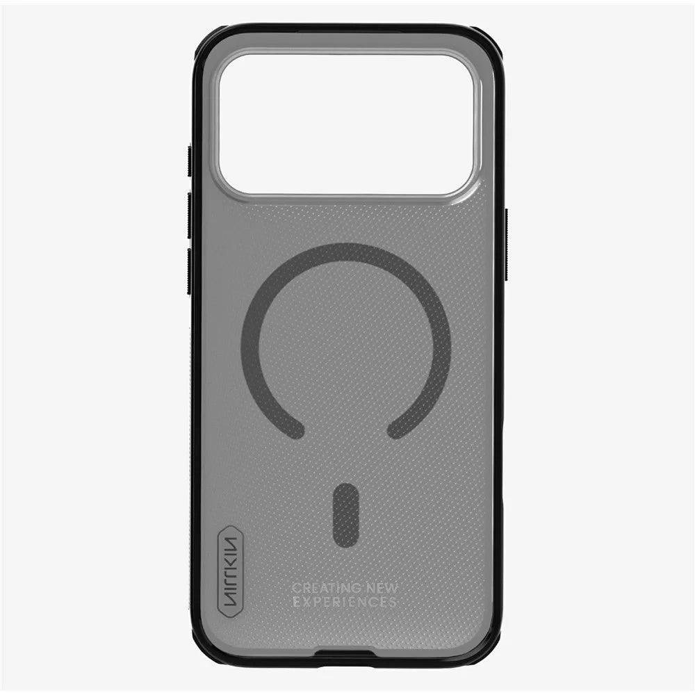 NILLKIN Super Frosted Shield Pro for iPhone 18 Pro Max / 17 Pro Max Magnetic Case Matte PC TPU Clear Black Phone Back Cover - Transparent Black - 5