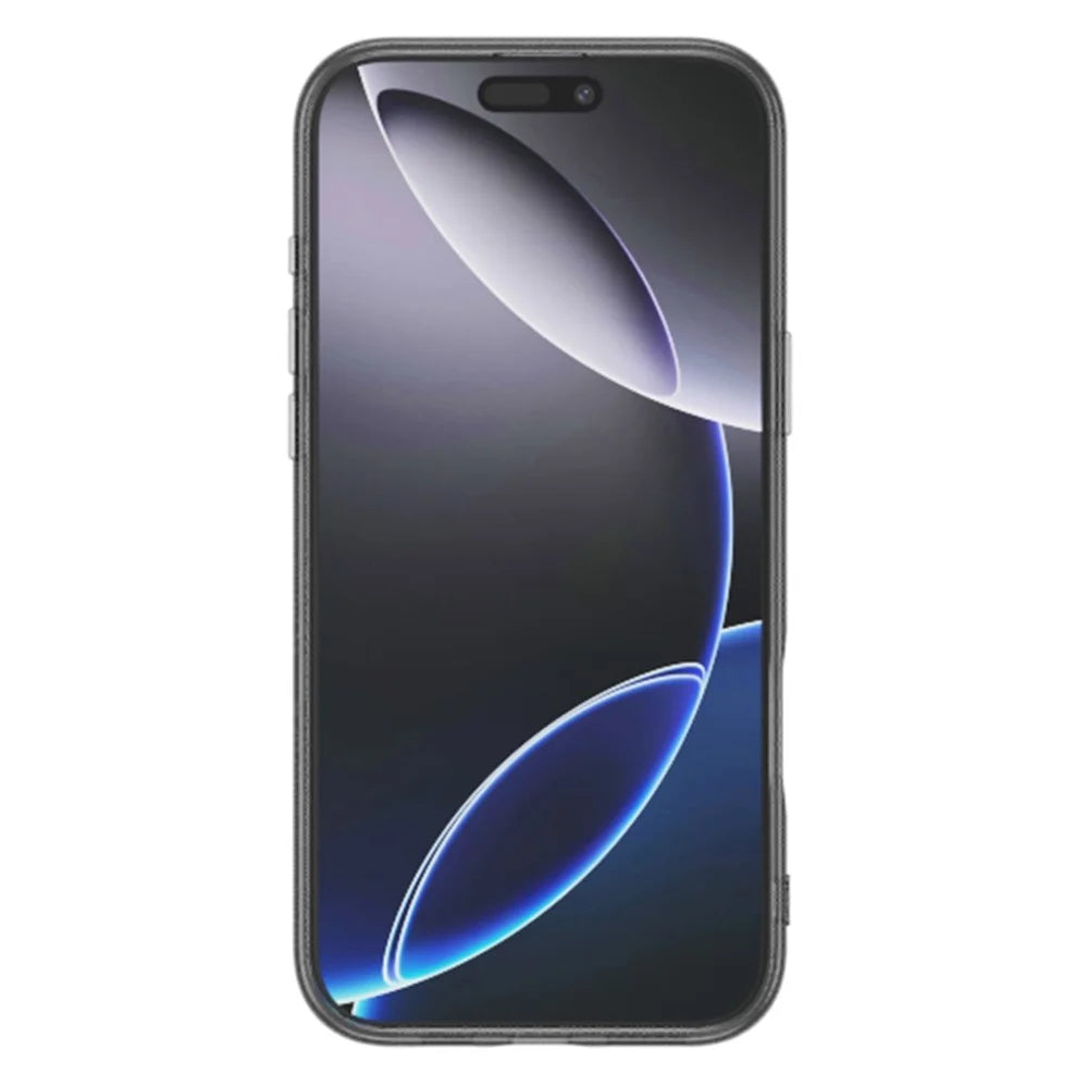 For iPhone 16 Pro Max Magnetic Case High Transparency PC + TPU Phone Back Cover - Transparent Black - 2