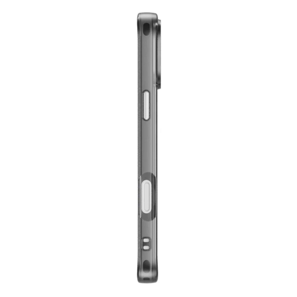 For iPhone 16 Pro Max Magnetic Case High Transparency PC + TPU Phone Back Cover - Transparent Black - 4