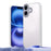 For iPhone 16 Case Reinforced Corner Shockproof TPU + Acrylic Phone Cover - White - 1