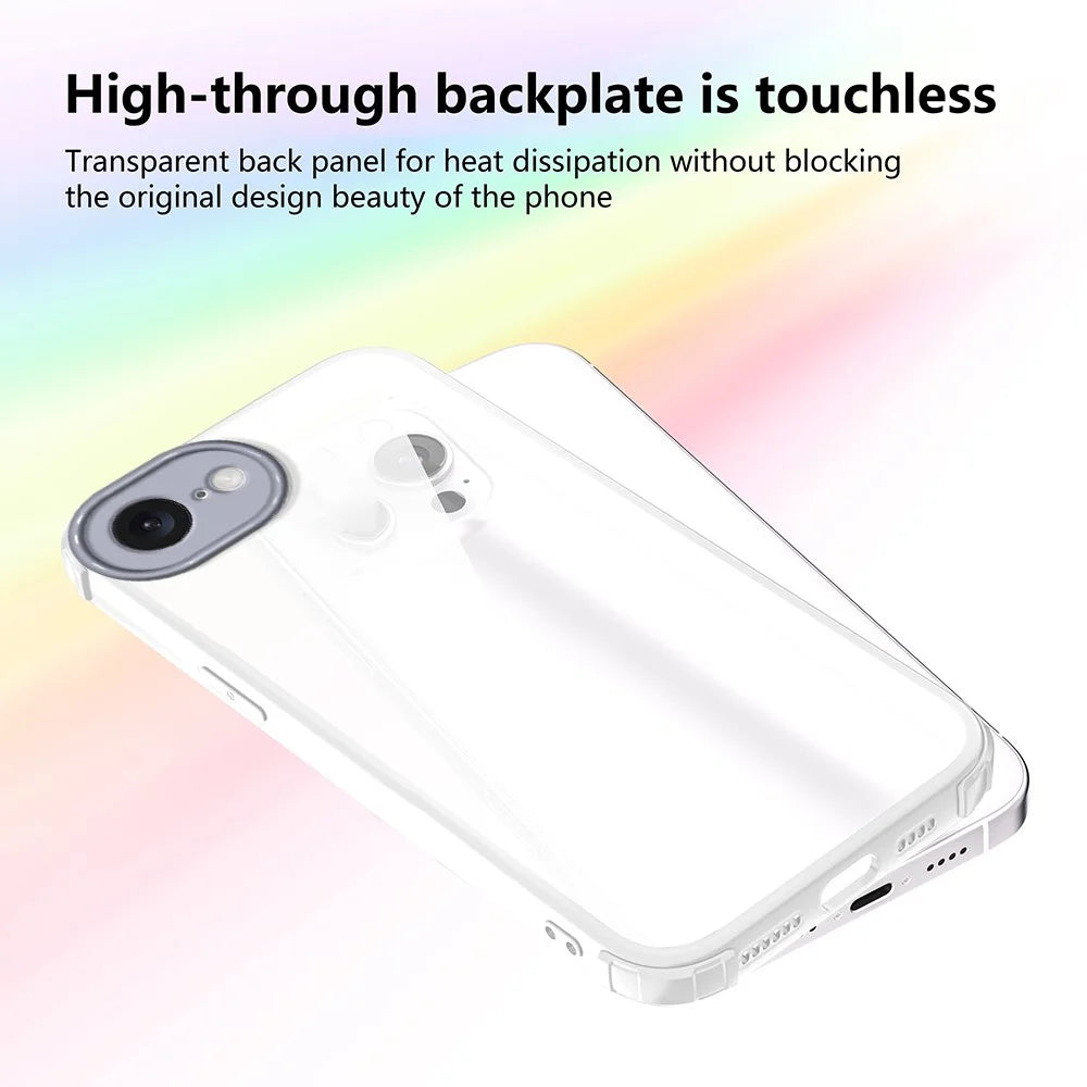 For iPhone 17e / 16e Case Reinforced Corner Shockproof TPU + Acrylic Phone Cover - White - 3