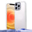 For iPhone 12 Pro Max Case Reinforced Corner Shockproof TPU + Acrylic Phone Cover - White - 1