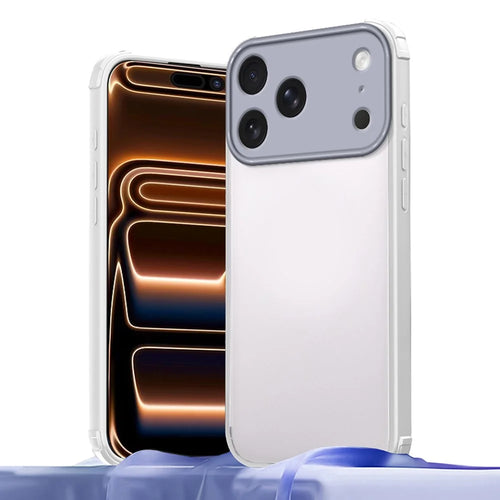 For iPhone 17 Pro Max Case Reinforced Corner Shockproof TPU + Acrylic Phone Cover - White - 1