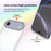 For iPhone Air Case Reinforced Corner Shockproof TPU + Acrylic Phone Cover - White - 3