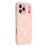 For iPhone 17 Pro Max Case Compatible with MagSafe PC + TPU Frosted Phone Cover - Pink - 1
