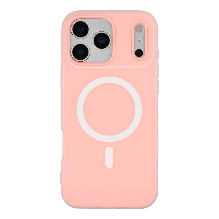 For iPhone 17 Pro Max Case Compatible with MagSafe PC + TPU Frosted Phone Cover - Pink - 3
