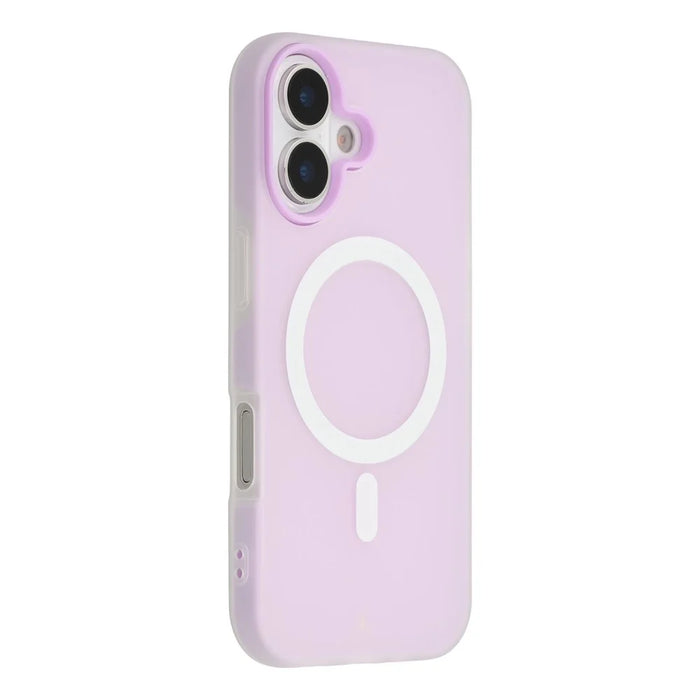 For iPhone 17 Case Compatible with MagSafe PC + TPU Frosted Phone Cover - Purple - 1