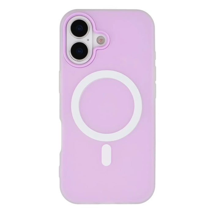 For iPhone 17 Case Compatible with MagSafe PC + TPU Frosted Phone Cover - Purple - 3