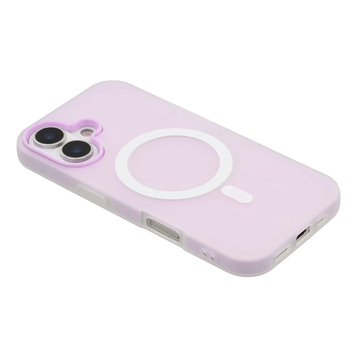 For iPhone 17 Case Compatible with MagSafe PC + TPU Frosted Phone Cover - Purple - 5