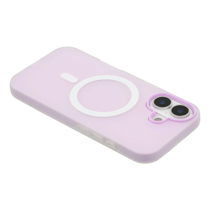 For iPhone 17 Case Compatible with MagSafe PC + TPU Frosted Phone Cover - Purple - 6