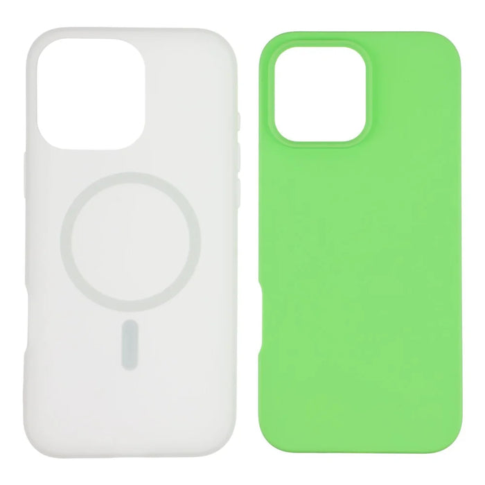 For iPhone 16 Pro Max Case Compatible with MagSafe PC + TPU Frosted Phone Cover - Green - 4