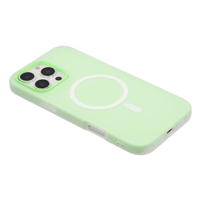 For iPhone 16 Pro Max Case Compatible with MagSafe PC + TPU Frosted Phone Cover - Green - 5