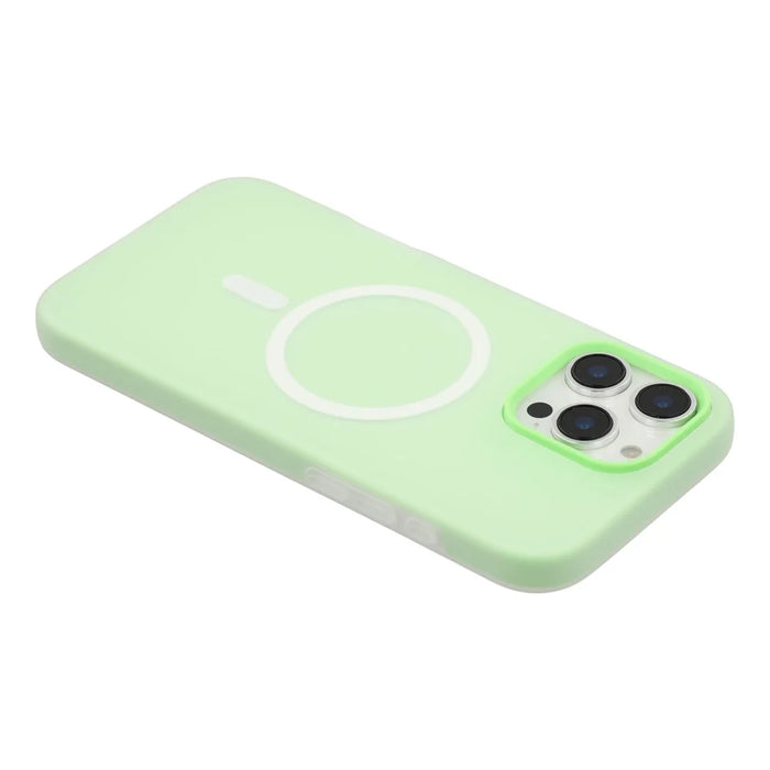 For iPhone 16 Pro Max Case Compatible with MagSafe PC + TPU Frosted Phone Cover - Green - 6