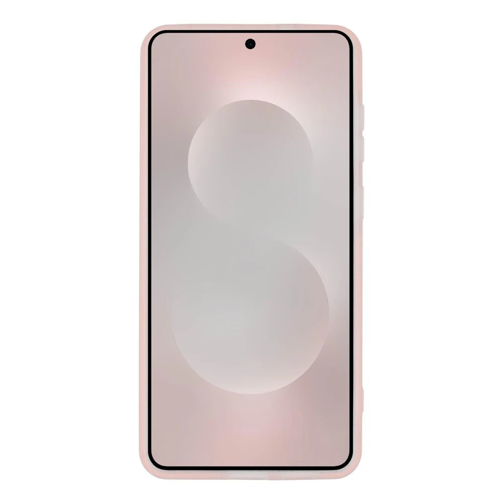 For Samsung Galaxy S25 Edge Magnetic Case PC + TPU Frosted Phone Cover - Pink - 2