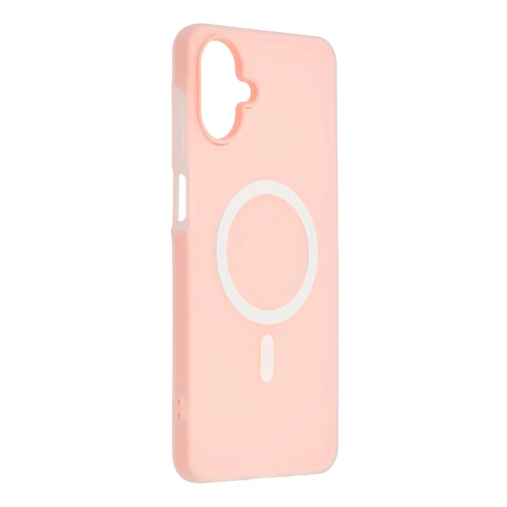 For Samsung Galaxy A05 4G Magnetic Case PC + TPU Frosted Phone Cover - Pink - 3
