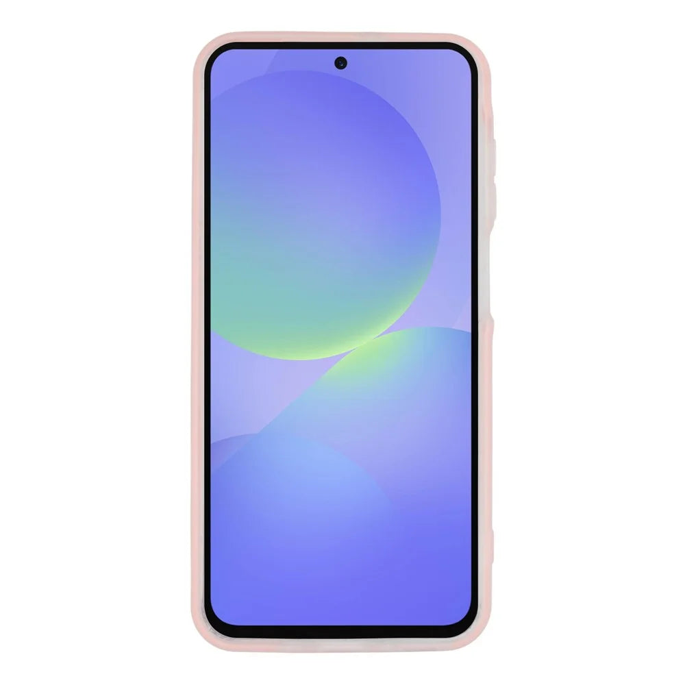 For Samsung Galaxy A56 5G Magnetic Case PC + TPU Frosted Phone Cover - Pink - 2