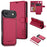 LC.IMEEKE L2 Series for iPhone Air Case PU Leather Wallet Detachable Magnetic Phone Cover - Red - 1