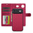 LC.IMEEKE L2 Series for iPhone Air Case PU Leather Wallet Detachable Magnetic Phone Cover - Red - 3