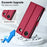LC.IMEEKE L2 Series for iPhone Air Case PU Leather Wallet Detachable Magnetic Phone Cover - Red - 6
