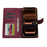 LC.IMEEKE L2 Series for iPhone 18 Pro Max / 17 Pro Max Case PU Leather Wallet Detachable Magnetic Phone Cover - Red - 3