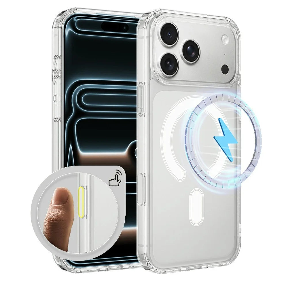 For iPhone 17 Pro Case Compatible with MagSafe TPU + Acrylic Phone Cover with Camera Control Button - 1
