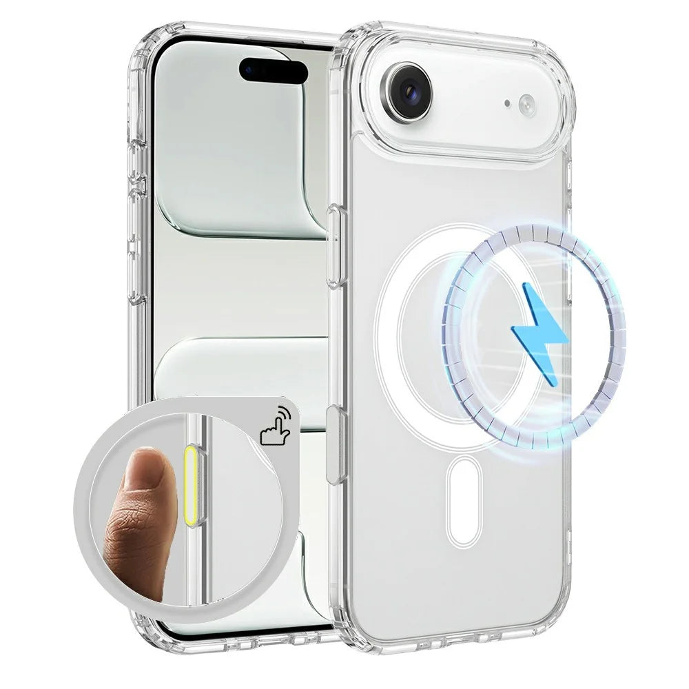 For iPhone Air Case Compatible with MagSafe TPU + Acrylic Phone Cover with Camera Control Button - 1